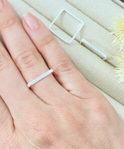 P5-10 Anel ANI245 Quadrado CZ 1,3g Lote 20