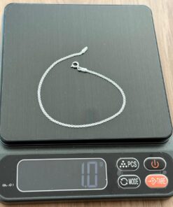 L4-7 Pulseira Bismak/Esteira 20cm N F030 1g Lote 7