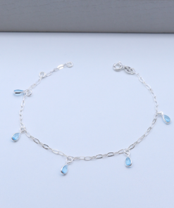 H4-12 Pulseira Zircônias Peso aproximado: 1.3g  Lote 16