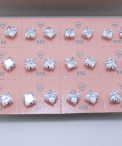 A1-1 Brinco Quadrado 8mm MÍN. 6 UNID.