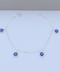 H1-6 Pulseira Olho Grego Peso Aproximado 1.9g Lote 16