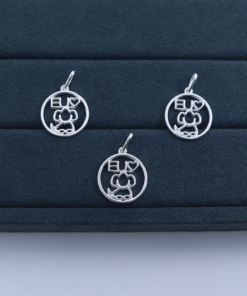 F2-34 Pingente  Eu Amo Cachorro  1.3g Lote 20