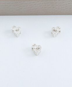 D1-34 Berloque Coração Entrelaçado BLQ1046 Peso Aproximado 1,3G L18