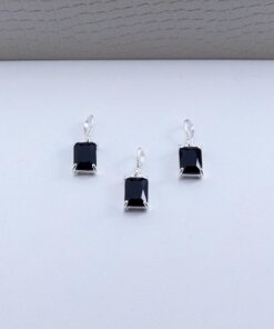 F1-42 Pingente Unissex 8x6mm Black PII1418 1g Lote 19