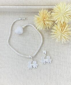 D6-26 Berloque Casal BLQ1364 PESO APROXIMADO 1,25g L19