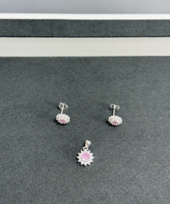 B6-14 Conjunto Flor Cravejado Importado  2,65g Lote 17