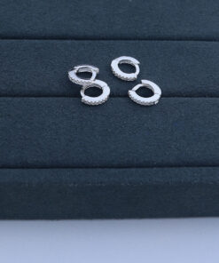 E1-45 ARGOLA CLICK CRAVEJADA P  1,2g Lote 18