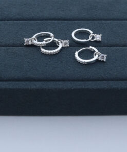 E1-80 Argola  Cravejada Importada  2,1g Lote 18