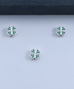 F1-91 PINGENTE TREVO CRAVEJADO PII1348 0,62g Lote 19