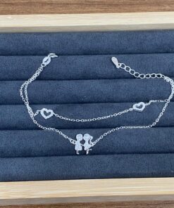 Alternative view of I1-145 Pulseira Craveja  Importada "Namorados“ Peso aproximado: 2.7g Lote 17