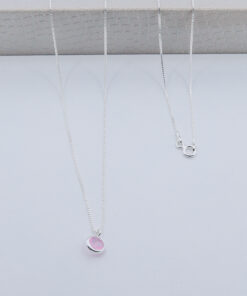 B3-100 Colar Ponto de luz Red. Rosa