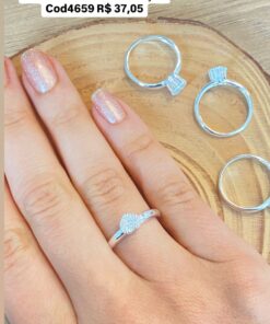 P2-20 ANEL CHUVEIRINHO CORAÇÃO  1.6g  Lote 19