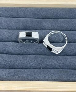 Q2-24 ANEL MASCULINO PEDRA BLACK,  4,25g, LOTE 10